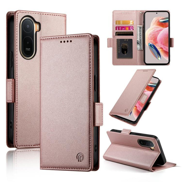 Funda para teléfono de cuero esmerilado con cierre magnético y hebilla lateral, For Redmi A7 Pro 171mm / Poco C85x 5G, For Redmi 15a 5G, For Redmi Turbo 5 Max 5G / Poco X8 Pro Max 5G, For Redmi Note 15 Pro+ 163.3mm / Poco M8 Pro                        ...