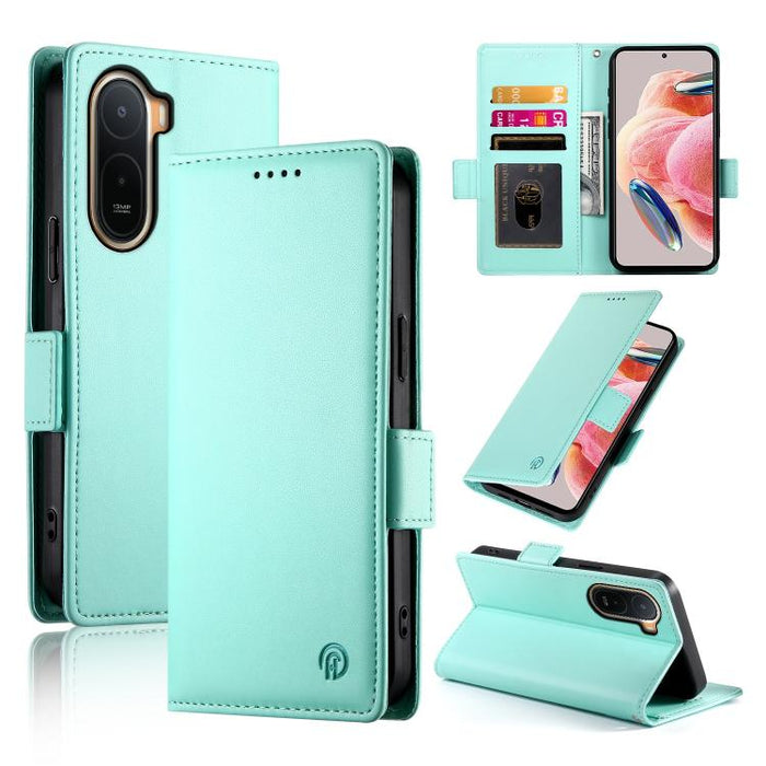 Funda para teléfono de cuero esmerilado con cierre magnético y hebilla lateral, For Redmi A7 Pro 171mm / Poco C85x 5G, For Redmi 15a 5G, For Redmi Turbo 5 Max 5G / Poco X8 Pro Max 5G, For Redmi Note 15 Pro+ 163.3mm / Poco M8 Pro                        ...