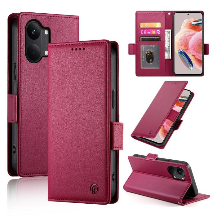 Funda para teléfono de cuero esmerilado con cierre magnético y hebilla lateral, For Redmi A7 Pro 171mm / Poco C85x 5G, For Redmi 15a 5G, For Redmi Turbo 5 Max 5G / Poco X8 Pro Max 5G, For Redmi Note 15 Pro+ 163.3mm / Poco M8 Pro                        ...