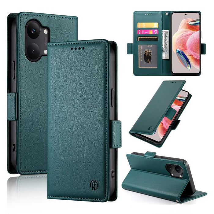Funda para teléfono de cuero esmerilado con cierre magnético y hebilla lateral, For Redmi A7 Pro 171mm / Poco C85x 5G, For Redmi 15a 5G, For Redmi Turbo 5 Max 5G / Poco X8 Pro Max 5G, For Redmi Note 15 Pro+ 163.3mm / Poco M8 Pro                        ...