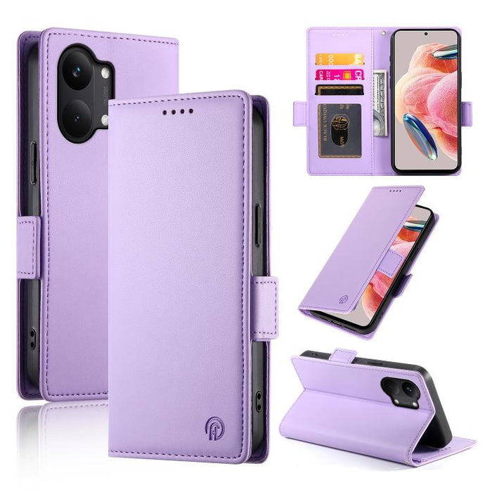 Funda para teléfono de cuero esmerilado con cierre magnético y hebilla lateral, For Redmi A7 Pro 171mm / Poco C85x 5G, For Redmi 15a 5G, For Redmi Turbo 5 Max 5G / Poco X8 Pro Max 5G, For Redmi Note 15 Pro+ 163.3mm / Poco M8 Pro                        ...