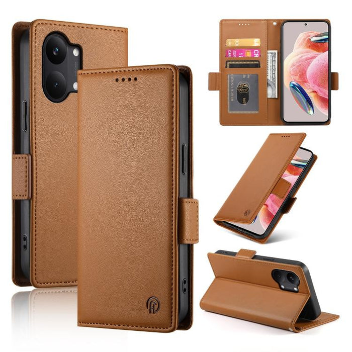 Funda para teléfono de cuero esmerilado con cierre magnético y hebilla lateral, For Redmi A7 Pro 171mm / Poco C85x 5G, For Redmi 15a 5G, For Redmi Turbo 5 Max 5G / Poco X8 Pro Max 5G, For Redmi Note 15 Pro+ 163.3mm / Poco M8 Pro                        ...