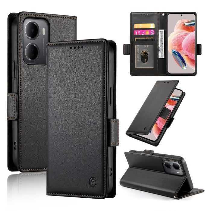 Funda para teléfono de cuero esmerilado con cierre magnético y hebilla lateral, For Redmi A7 Pro 171mm / Poco C85x 5G, For Redmi 15a 5G, For Redmi Turbo 5 Max 5G / Poco X8 Pro Max 5G, For Redmi Note 15 Pro+ 163.3mm / Poco M8 Pro                        ...