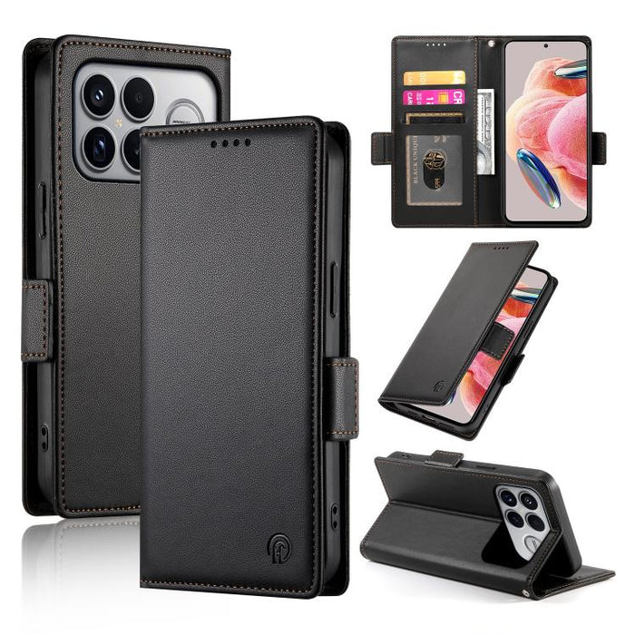 Funda para teléfono de cuero esmerilado con cierre magnético y hebilla lateral, For Redmi A7 Pro 171mm / Poco C85x 5G, For Redmi 15a 5G, For Redmi Turbo 5 Max 5G / Poco X8 Pro Max 5G, For Redmi Note 15 Pro+ 163.3mm / Poco M8 Pro                        ...