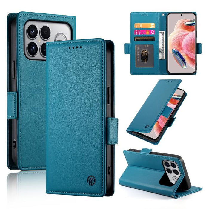 Funda para teléfono de cuero esmerilado con cierre magnético y hebilla lateral, For Redmi A7 Pro 171mm / Poco C85x 5G, For Redmi 15a 5G, For Redmi Turbo 5 Max 5G / Poco X8 Pro Max 5G, For Redmi Note 15 Pro+ 163.3mm / Poco M8 Pro                        ...