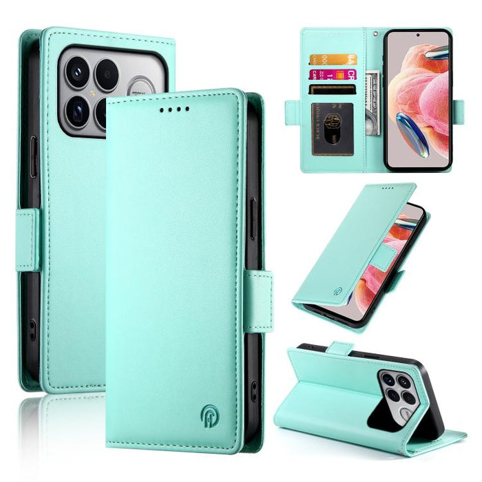 Funda para teléfono de cuero esmerilado con cierre magnético y hebilla lateral, For Redmi A7 Pro 171mm / Poco C85x 5G, For Redmi 15a 5G, For Redmi Turbo 5 Max 5G / Poco X8 Pro Max 5G, For Redmi Note 15 Pro+ 163.3mm / Poco M8 Pro                        ...