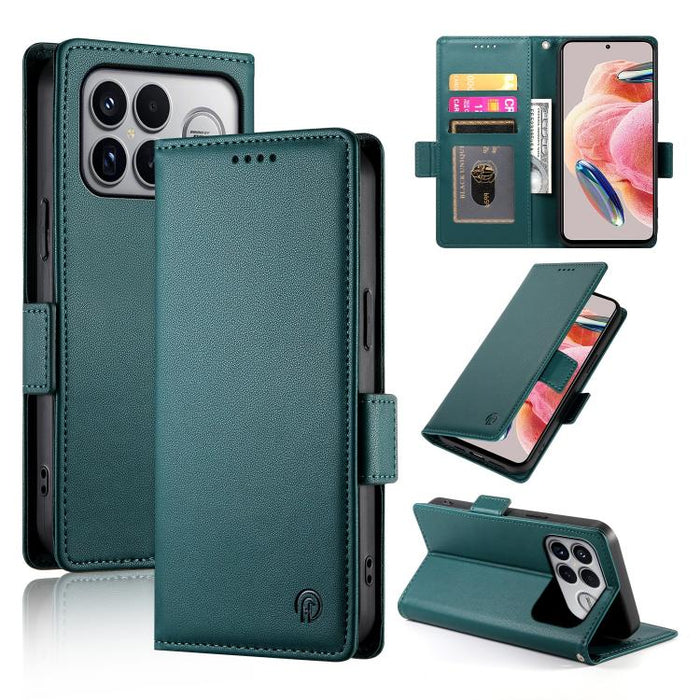 Funda para teléfono de cuero esmerilado con cierre magnético y hebilla lateral, For Redmi A7 Pro 171mm / Poco C85x 5G, For Redmi 15a 5G, For Redmi Turbo 5 Max 5G / Poco X8 Pro Max 5G, For Redmi Note 15 Pro+ 163.3mm / Poco M8 Pro                        ...