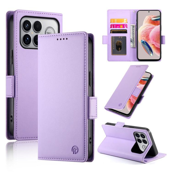 Funda para teléfono de cuero esmerilado con cierre magnético y hebilla lateral, For Redmi A7 Pro 171mm / Poco C85x 5G, For Redmi 15a 5G, For Redmi Turbo 5 Max 5G / Poco X8 Pro Max 5G, For Redmi Note 15 Pro+ 163.3mm / Poco M8 Pro                        ...