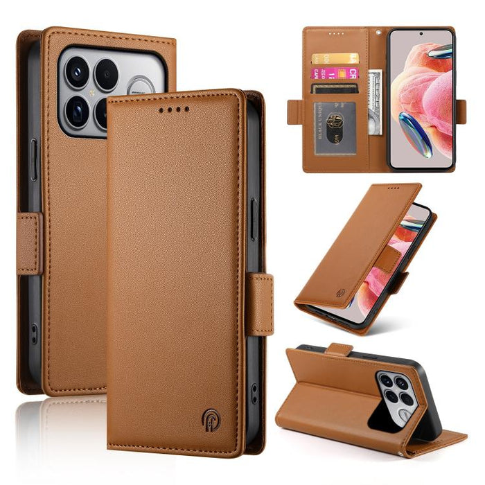 Funda para teléfono de cuero esmerilado con cierre magnético y hebilla lateral, For Redmi A7 Pro 171mm / Poco C85x 5G, For Redmi 15a 5G, For Redmi Turbo 5 Max 5G / Poco X8 Pro Max 5G, For Redmi Note 15 Pro+ 163.3mm / Poco M8 Pro                        ...
