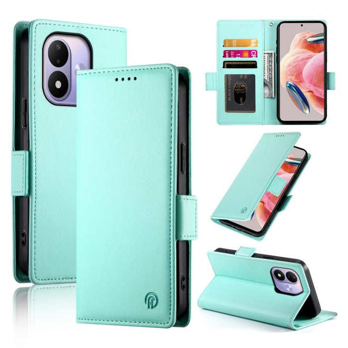 Funda para teléfono de cuero esmerilado con cierre magnético y hebilla lateral, For Redmi A7 Pro 171mm / Poco C85x 5G, For Redmi 15a 5G, For Redmi Turbo 5 Max 5G / Poco X8 Pro Max 5G, For Redmi Note 15 Pro+ 163.3mm / Poco M8 Pro                        ...