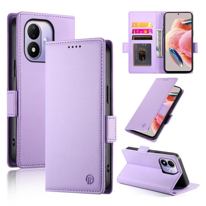 Funda para teléfono de cuero esmerilado con cierre magnético y hebilla lateral, For Redmi A7 Pro 171mm / Poco C85x 5G, For Redmi 15a 5G, For Redmi Turbo 5 Max 5G / Poco X8 Pro Max 5G, For Redmi Note 15 Pro+ 163.3mm / Poco M8 Pro                        ...