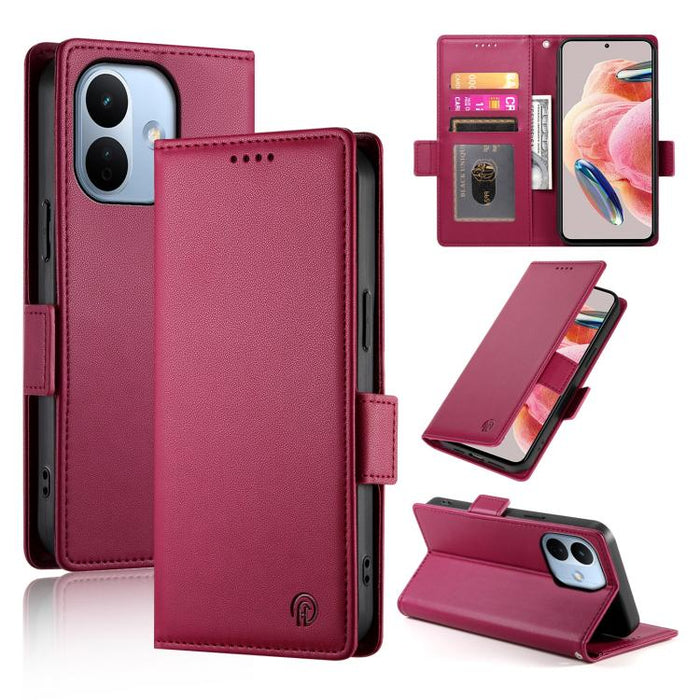 Funda para teléfono de cuero esmerilado con cierre magnético y hebilla lateral, For Redmi A7 Pro 171mm / Poco C85x 5G, For Redmi 15a 5G, For Redmi Turbo 5 Max 5G / Poco X8 Pro Max 5G, For Redmi Note 15 Pro+ 163.3mm / Poco M8 Pro                        ...
