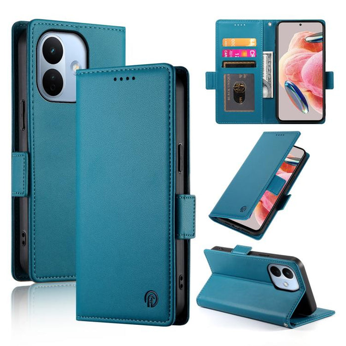 Funda para teléfono de cuero esmerilado con cierre magnético y hebilla lateral, For Redmi A7 Pro 171mm / Poco C85x 5G, For Redmi 15a 5G, For Redmi Turbo 5 Max 5G / Poco X8 Pro Max 5G, For Redmi Note 15 Pro+ 163.3mm / Poco M8 Pro                        ...