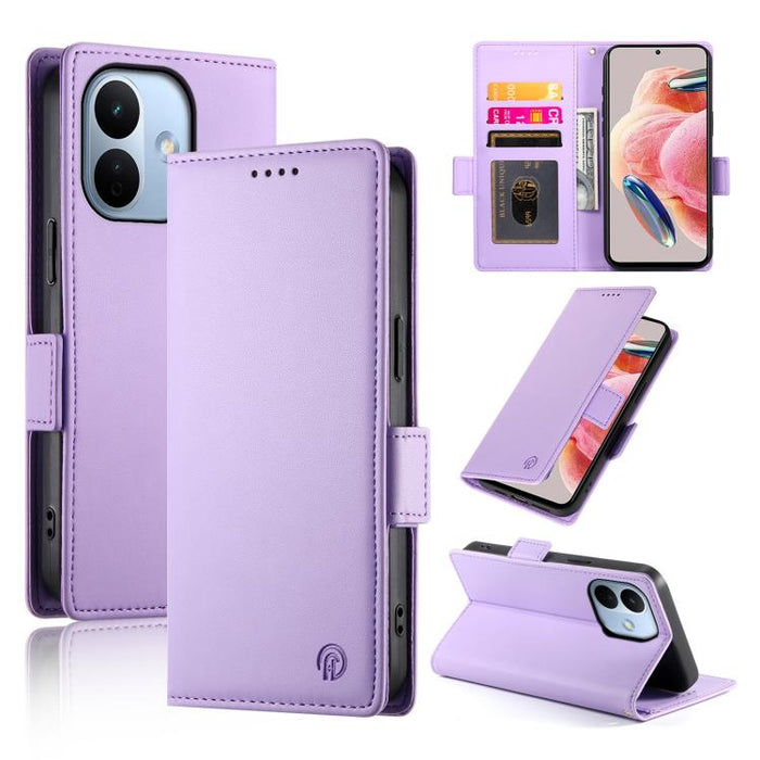 Funda para teléfono de cuero esmerilado con cierre magnético y hebilla lateral, For Redmi A7 Pro 171mm / Poco C85x 5G, For Redmi 15a 5G, For Redmi Turbo 5 Max 5G / Poco X8 Pro Max 5G, For Redmi Note 15 Pro+ 163.3mm / Poco M8 Pro                        ...