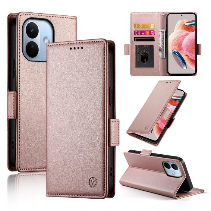 Funda para teléfono de cuero esmerilado con cierre magnético y hebilla lateral, For Redmi A7 Pro 171mm / Poco C85x 5G, For Redmi 15a 5G, For Redmi Turbo 5 Max 5G / Poco X8 Pro Max 5G, For Redmi Note 15 Pro+ 163.3mm / Poco M8 Pro                        ...