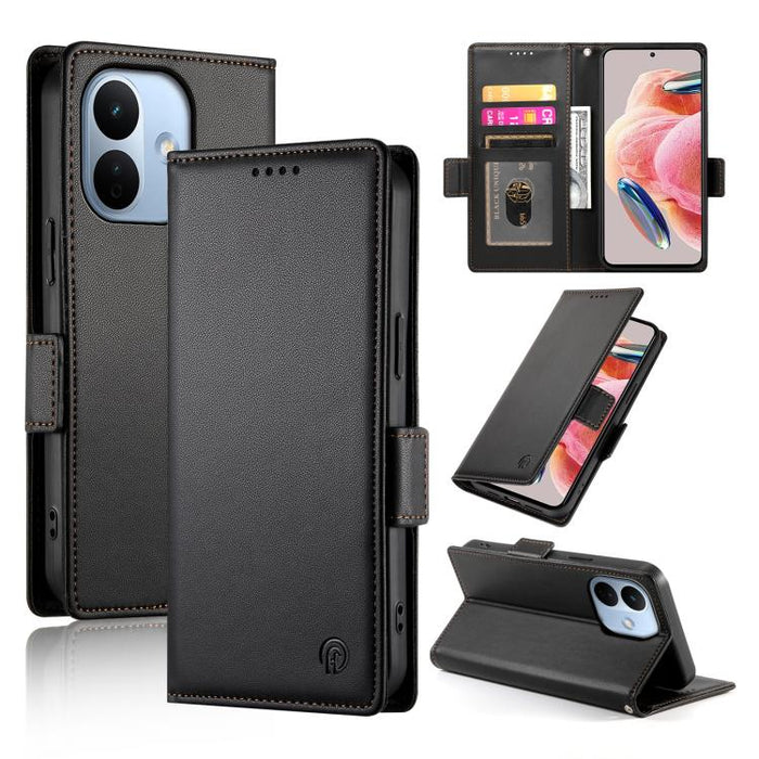 Funda para teléfono de cuero esmerilado con cierre magnético y hebilla lateral, For Redmi A7 Pro 171mm / Poco C85x 5G, For Redmi 15a 5G, For Redmi Turbo 5 Max 5G / Poco X8 Pro Max 5G, For Redmi Note 15 Pro+ 163.3mm / Poco M8 Pro                        ...