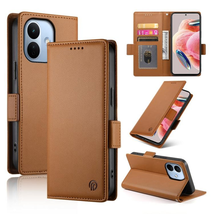 Funda para teléfono de cuero esmerilado con cierre magnético y hebilla lateral, For Redmi A7 Pro 171mm / Poco C85x 5G, For Redmi 15a 5G, For Redmi Turbo 5 Max 5G / Poco X8 Pro Max 5G, For Redmi Note 15 Pro+ 163.3mm / Poco M8 Pro                        ...