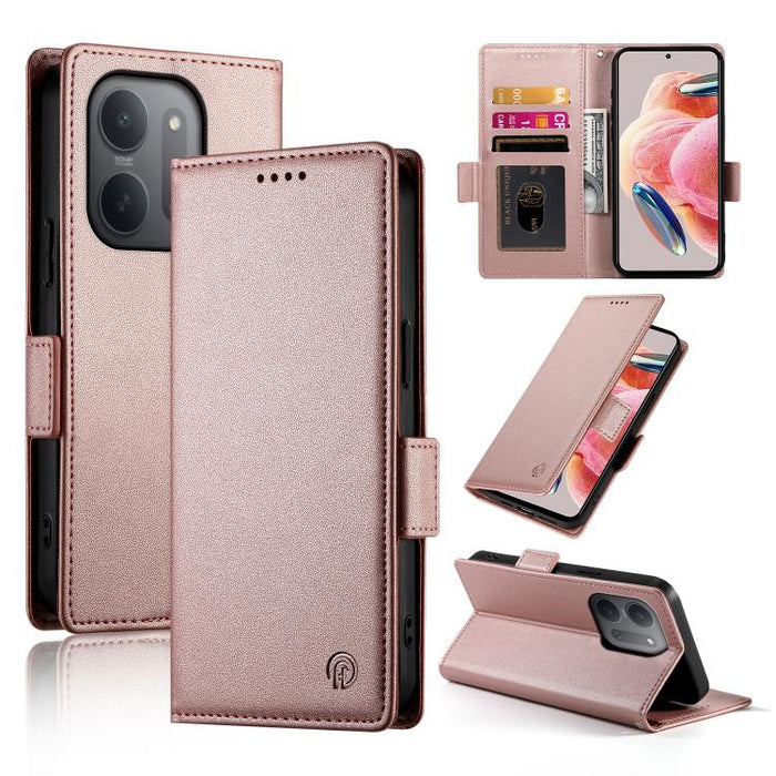 Funda para teléfono de cuero esmerilado con cierre magnético y hebilla lateral, For Redmi A7 Pro 171mm / Poco C85x 5G, For Redmi 15a 5G, For Redmi Turbo 5 Max 5G / Poco X8 Pro Max 5G, For Redmi Note 15 Pro+ 163.3mm / Poco M8 Pro                        ...