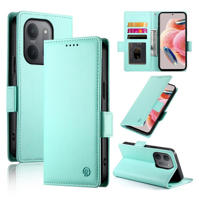 Funda para teléfono de cuero esmerilado con cierre magnético y hebilla lateral, For Redmi A7 Pro 171mm / Poco C85x 5G, For Redmi 15a 5G, For Redmi Turbo 5 Max 5G / Poco X8 Pro Max 5G, For Redmi Note 15 Pro+ 163.3mm / Poco M8 Pro                        ...