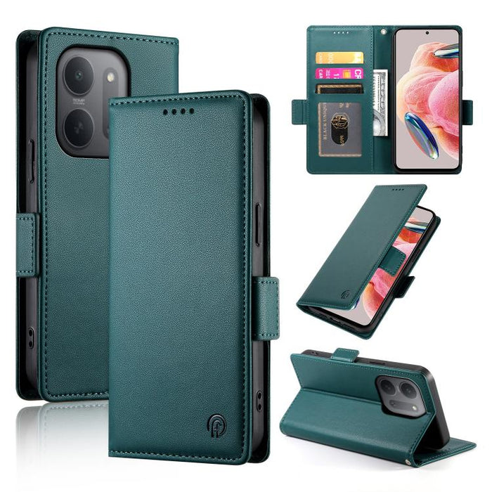 Funda para teléfono de cuero esmerilado con cierre magnético y hebilla lateral, For Redmi A7 Pro 171mm / Poco C85x 5G, For Redmi 15a 5G, For Redmi Turbo 5 Max 5G / Poco X8 Pro Max 5G, For Redmi Note 15 Pro+ 163.3mm / Poco M8 Pro                        ...
