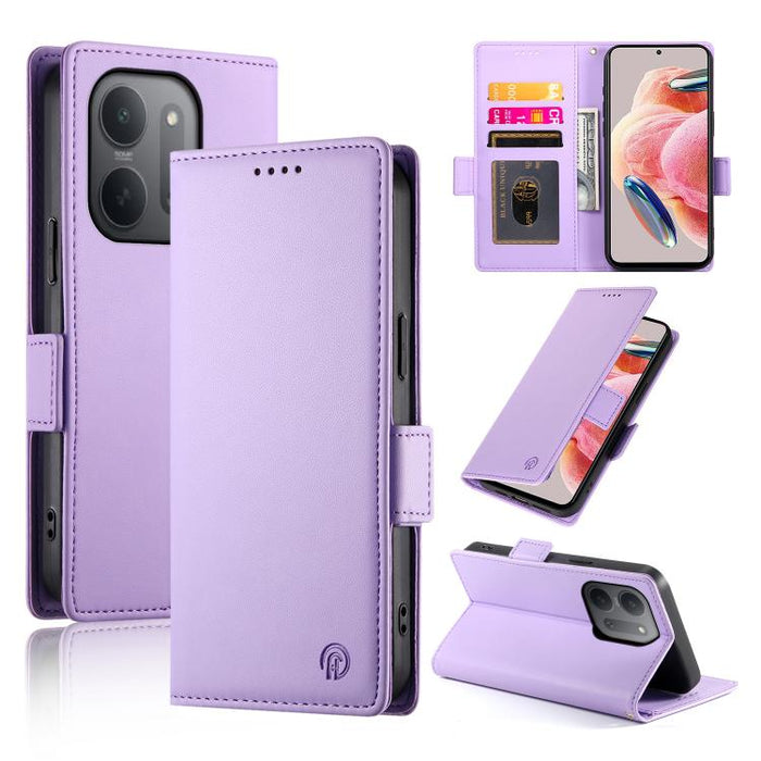 Funda para teléfono de cuero esmerilado con cierre magnético y hebilla lateral, For Redmi A7 Pro 171mm / Poco C85x 5G, For Redmi 15a 5G, For Redmi Turbo 5 Max 5G / Poco X8 Pro Max 5G, For Redmi Note 15 Pro+ 163.3mm / Poco M8 Pro                        ...