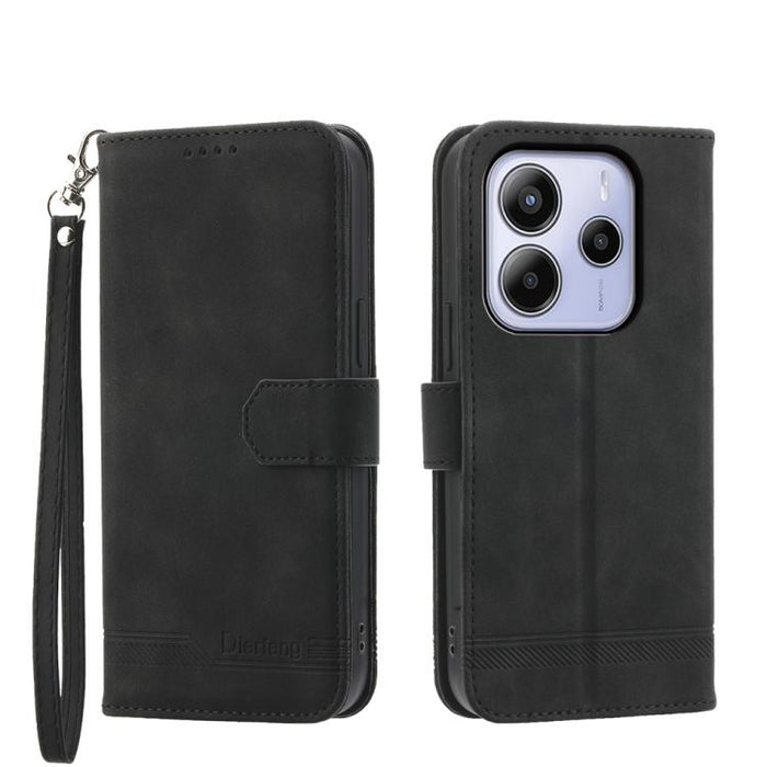 Funda para teléfono de piel sintética y TPU Dream Line de Dierfeng, For Redmi Note 14 Pro 4G, For Redmi Note 14 4G 163.25mm Global, For Redmi K70 Ultra