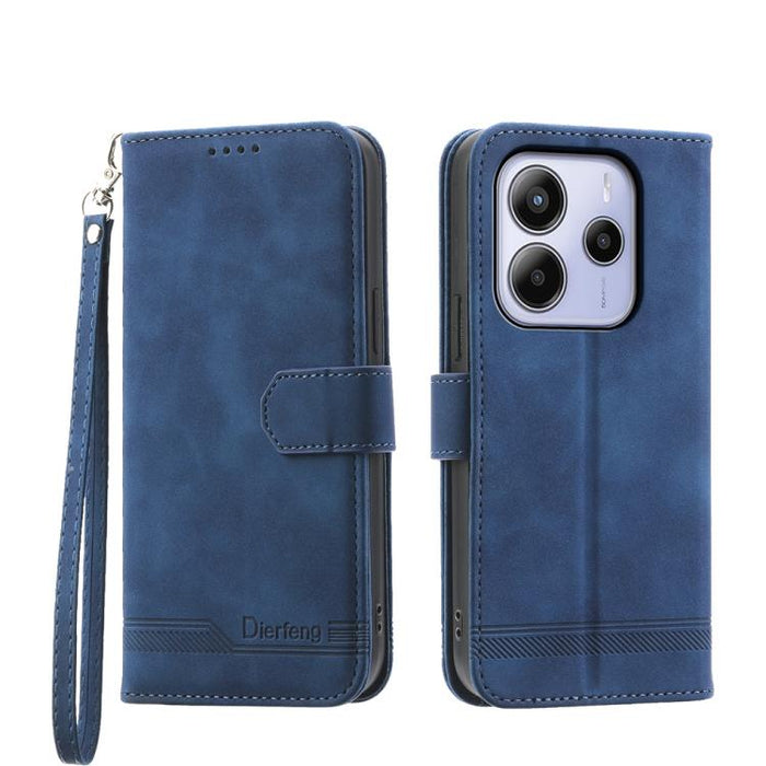 Funda para teléfono de piel sintética y TPU Dream Line de Dierfeng, For Redmi A7 Pro 4G / 5G 171mm / Poco C85x 5G, For Redmi 15a 5G, For Redmi Turbo 5 Max 5G / Poco X8 Pro Max 5G, For Redmi Note 15 Pro+ 5G 163.3mm / Poco M8 Pro 5G                      ...