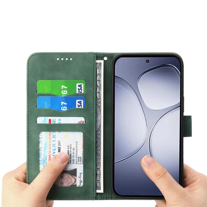 Funda para teléfono de piel sintética y TPU Dream Line de Dierfeng, For Redmi Note 14 Pro 4G, For Redmi Note 14 4G 163.25mm Global, For Redmi K70 Ultra