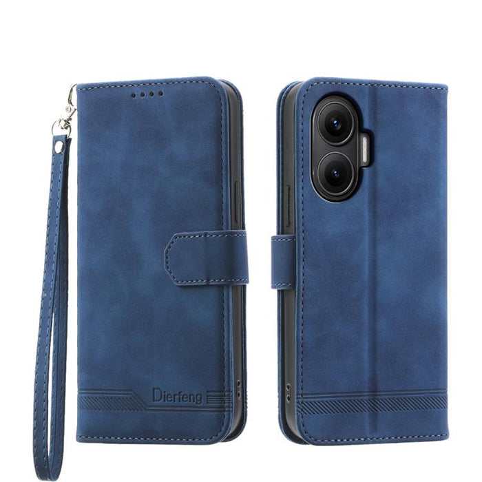 Funda para teléfono de piel sintética y TPU Dream Line de Dierfeng, For Redmi A7 Pro 4G / 5G 171mm / Poco C85x 5G, For Redmi 15a 5G, For Redmi Turbo 5 Max 5G / Poco X8 Pro Max 5G, For Redmi Note 15 Pro+ 5G 163.3mm / Poco M8 Pro 5G                      ...