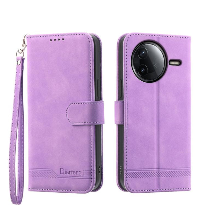 Funda para teléfono de piel sintética y TPU Dream Line de Dierfeng, For Redmi A7 Pro 4G / 5G 171mm / Poco C85x 5G, For Redmi 15a 5G, For Redmi Turbo 5 Max 5G / Poco X8 Pro Max 5G, For Redmi Note 15 Pro+ 5G 163.3mm / Poco M8 Pro 5G                      ...