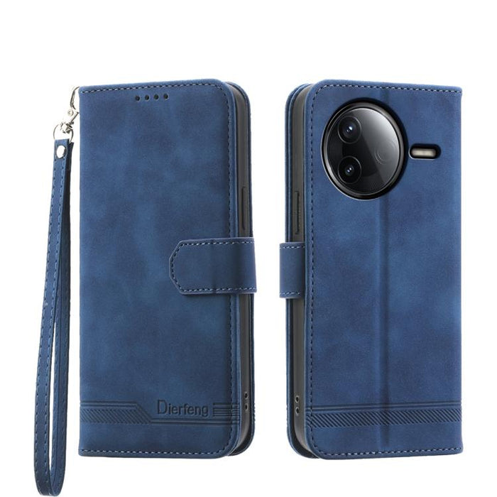 Funda para teléfono de piel sintética y TPU Dream Line de Dierfeng, For Redmi A7 Pro 4G / 5G 171mm / Poco C85x 5G, For Redmi 15a 5G, For Redmi Turbo 5 Max 5G / Poco X8 Pro Max 5G, For Redmi Note 15 Pro+ 5G 163.3mm / Poco M8 Pro 5G                      ...