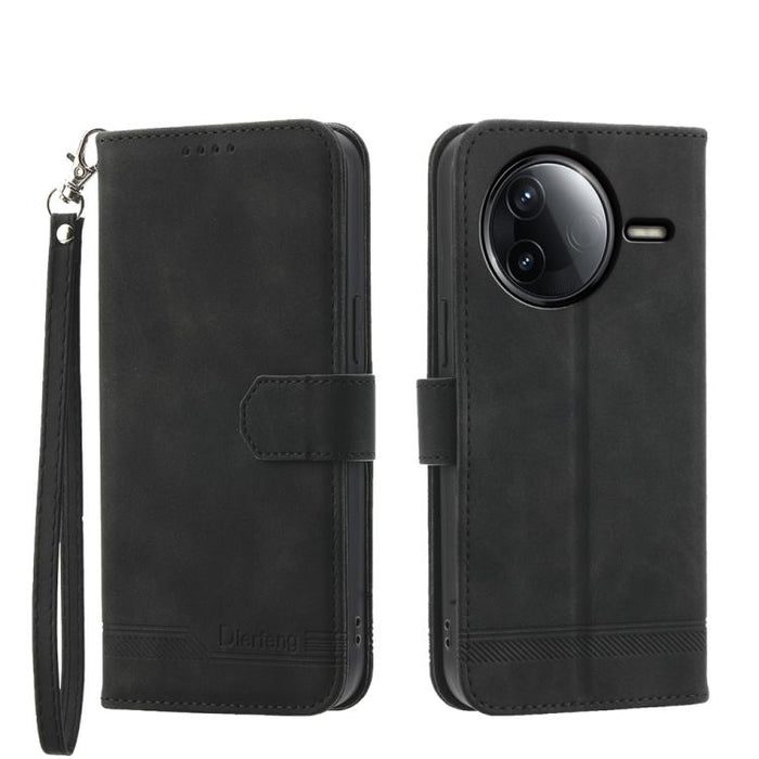 Funda para teléfono de piel sintética y TPU Dream Line de Dierfeng, For Redmi A7 Pro 4G / 5G 171mm / Poco C85x 5G, For Redmi 15a 5G, For Redmi Turbo 5 Max 5G / Poco X8 Pro Max 5G, For Redmi Note 15 Pro+ 5G 163.3mm / Poco M8 Pro 5G                      ...