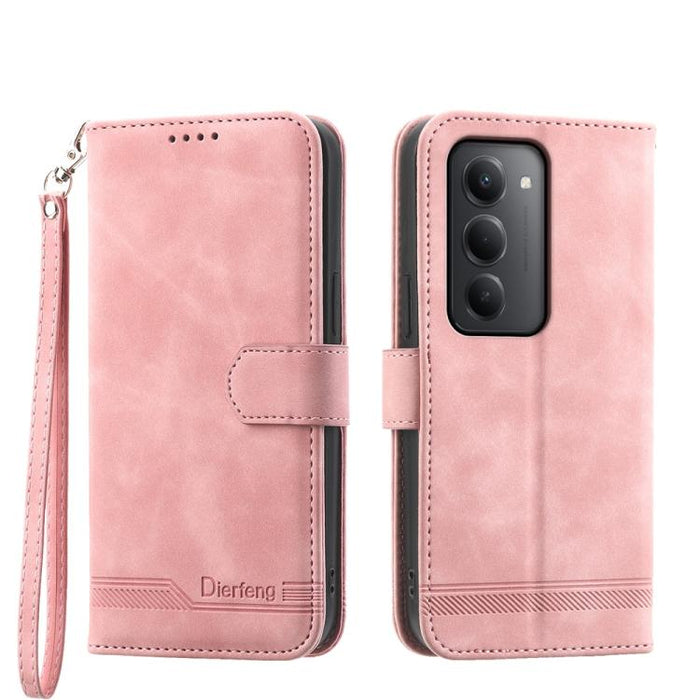 Funda para teléfono de piel sintética y TPU Dream Line de Dierfeng, For Redmi A7 Pro 4G / 5G 171mm / Poco C85x 5G, For Redmi 15a 5G, For Redmi Turbo 5 Max 5G / Poco X8 Pro Max 5G, For Redmi Note 15 Pro+ 5G 163.3mm / Poco M8 Pro 5G                      ...