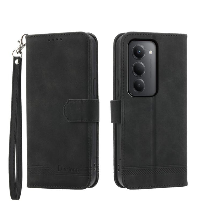 Funda para teléfono de piel sintética y TPU Dream Line de Dierfeng, For Redmi A7 Pro 4G / 5G 171mm / Poco C85x 5G, For Redmi 15a 5G, For Redmi Turbo 5 Max 5G / Poco X8 Pro Max 5G, For Redmi Note 15 Pro+ 5G 163.3mm / Poco M8 Pro 5G                      ...