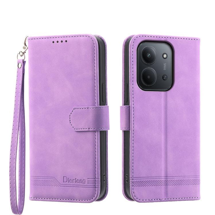 Funda para teléfono de piel sintética y TPU Dream Line de Dierfeng, For Redmi A7 Pro 4G / 5G 171mm / Poco C85x 5G, For Redmi 15a 5G, For Redmi Turbo 5 Max 5G / Poco X8 Pro Max 5G, For Redmi Note 15 Pro+ 5G 163.3mm / Poco M8 Pro 5G                      ...