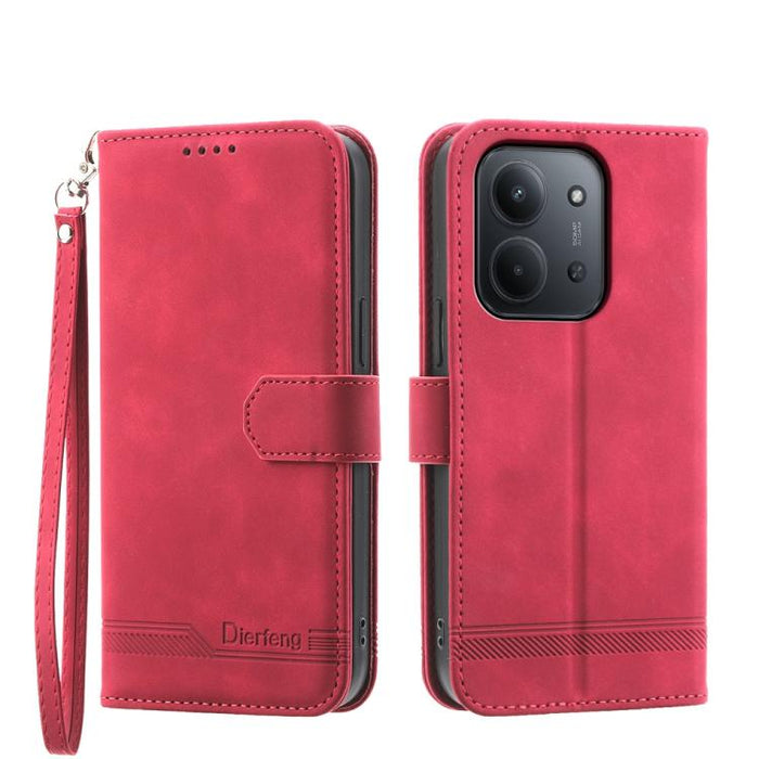 Funda para teléfono de piel sintética y TPU Dream Line de Dierfeng, For Redmi A7 Pro 4G / 5G 171mm / Poco C85x 5G, For Redmi 15a 5G, For Redmi Turbo 5 Max 5G / Poco X8 Pro Max 5G, For Redmi Note 15 Pro+ 5G 163.3mm / Poco M8 Pro 5G                      ...