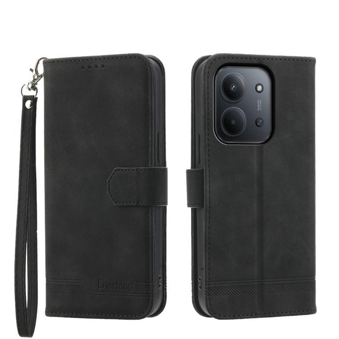 Funda para teléfono de piel sintética y TPU Dream Line de Dierfeng, For Redmi A7 Pro 4G / 5G 171mm / Poco C85x 5G, For Redmi 15a 5G, For Redmi Turbo 5 Max 5G / Poco X8 Pro Max 5G, For Redmi Note 15 Pro+ 5G 163.3mm / Poco M8 Pro 5G                      ...