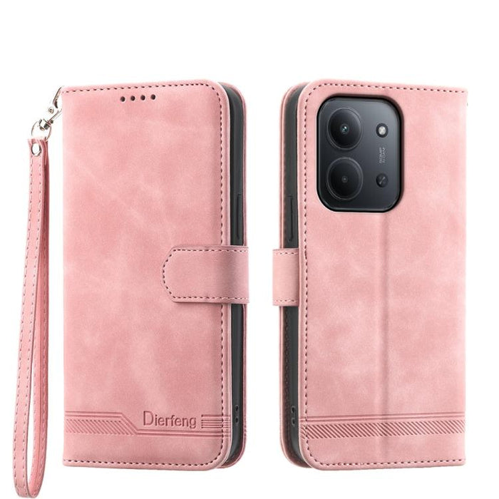 Funda para teléfono de piel sintética y TPU Dream Line de Dierfeng, For Redmi A7 Pro 4G / 5G 171mm / Poco C85x 5G, For Redmi 15a 5G, For Redmi Turbo 5 Max 5G / Poco X8 Pro Max 5G, For Redmi Note 15 Pro+ 5G 163.3mm / Poco M8 Pro 5G                      ...