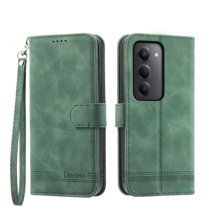 Funda para teléfono de piel sintética y TPU Dream Line de Dierfeng, For Redmi A7 Pro 4G / 5G 171mm / Poco C85x 5G, For Redmi 15a 5G, For Redmi Turbo 5 Max 5G / Poco X8 Pro Max 5G, For Redmi Note 15 Pro+ 5G 163.3mm / Poco M8 Pro 5G                      ...