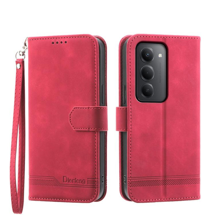 Funda para teléfono de piel sintética y TPU Dream Line de Dierfeng, For Redmi A7 Pro 4G / 5G 171mm / Poco C85x 5G, For Redmi 15a 5G, For Redmi Turbo 5 Max 5G / Poco X8 Pro Max 5G, For Redmi Note 15 Pro+ 5G 163.3mm / Poco M8 Pro 5G                      ...