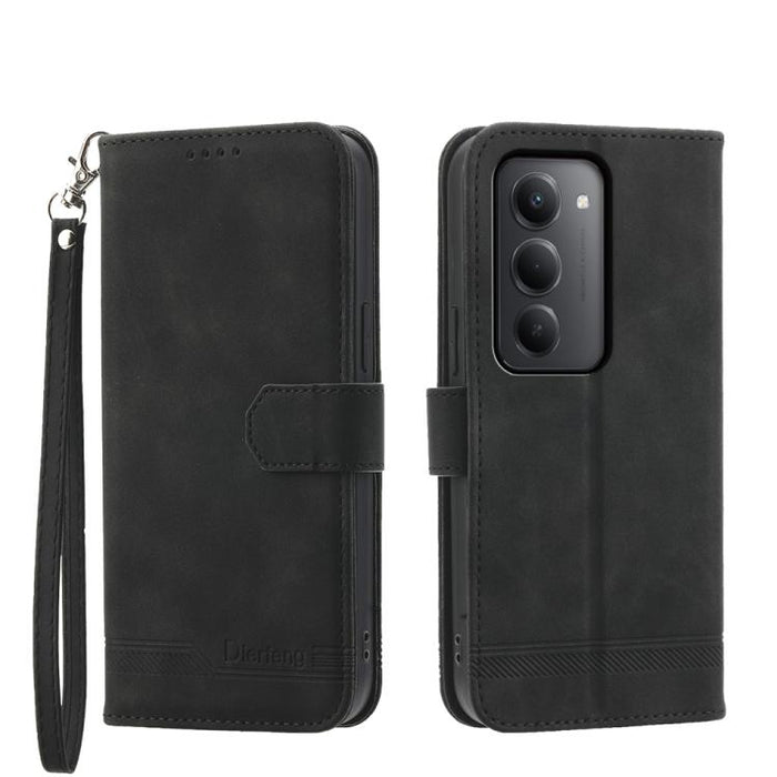 Funda para teléfono de piel sintética y TPU Dream Line de Dierfeng, For Redmi A7 Pro 4G / 5G 171mm / Poco C85x 5G, For Redmi 15a 5G, For Redmi Turbo 5 Max 5G / Poco X8 Pro Max 5G, For Redmi Note 15 Pro+ 5G 163.3mm / Poco M8 Pro 5G                      ...