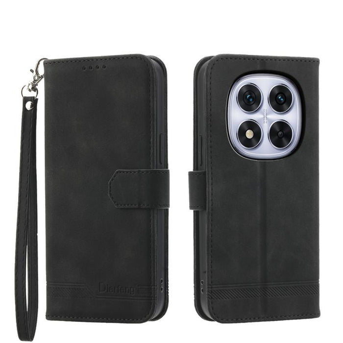 Funda para teléfono de piel sintética y TPU Dream Line de Dierfeng, For Redmi A7 Pro 4G / 5G 171mm / Poco C85x 5G, For Redmi 15a 5G, For Redmi Turbo 5 Max 5G / Poco X8 Pro Max 5G, For Redmi Note 15 Pro+ 5G 163.3mm / Poco M8 Pro 5G                      ...