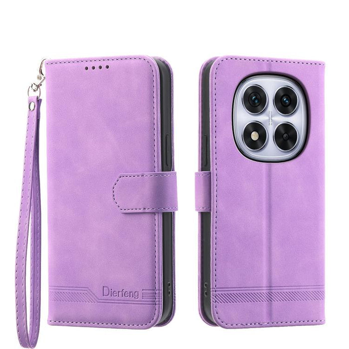 Funda para teléfono de piel sintética y TPU Dream Line de Dierfeng, For Redmi A7 Pro 4G / 5G 171mm / Poco C85x 5G, For Redmi 15a 5G, For Redmi Turbo 5 Max 5G / Poco X8 Pro Max 5G, For Redmi Note 15 Pro+ 5G 163.3mm / Poco M8 Pro 5G                      ...