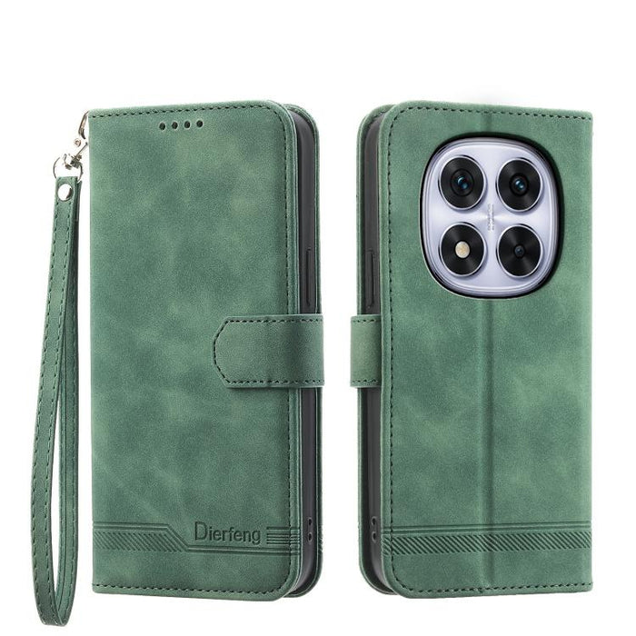 Funda para teléfono de piel sintética y TPU Dream Line de Dierfeng, For Redmi A7 Pro 4G / 5G 171mm / Poco C85x 5G, For Redmi 15a 5G, For Redmi Turbo 5 Max 5G / Poco X8 Pro Max 5G, For Redmi Note 15 Pro+ 5G 163.3mm / Poco M8 Pro 5G                      ...