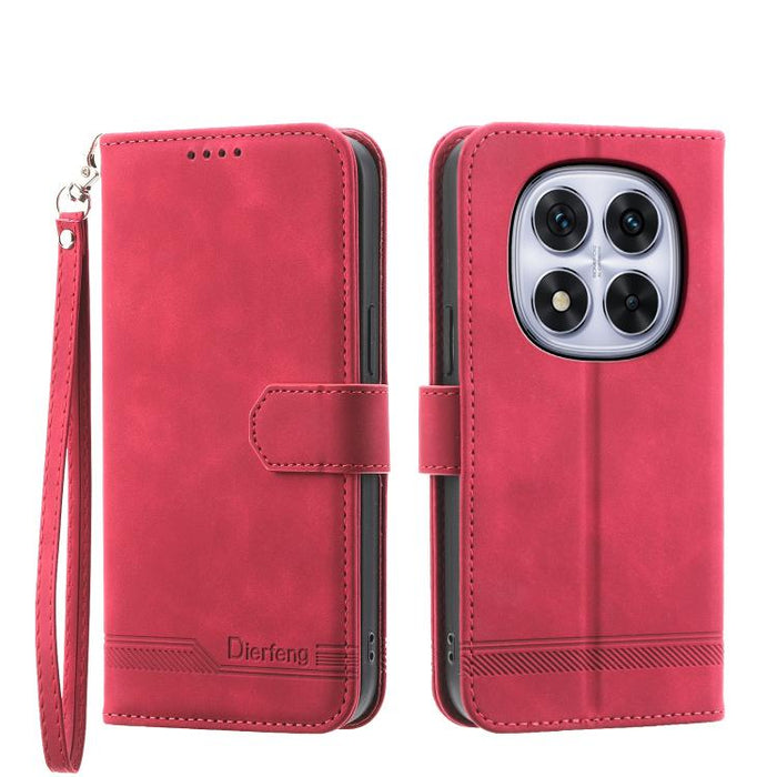 Funda para teléfono de piel sintética y TPU Dream Line de Dierfeng, For Redmi A7 Pro 4G / 5G 171mm / Poco C85x 5G, For Redmi 15a 5G, For Redmi Turbo 5 Max 5G / Poco X8 Pro Max 5G, For Redmi Note 15 Pro+ 5G 163.3mm / Poco M8 Pro 5G                      ...