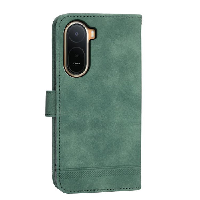 Funda para teléfono de piel sintética y TPU Dream Line de Dierfeng, For Redmi A7 Pro 4G / 5G 171mm / Poco C85x 5G, For Redmi 15a 5G, For Redmi Turbo 5 Max 5G / Poco X8 Pro Max 5G, For Redmi Note 15 Pro+ 5G 163.3mm / Poco M8 Pro 5G                      ...
