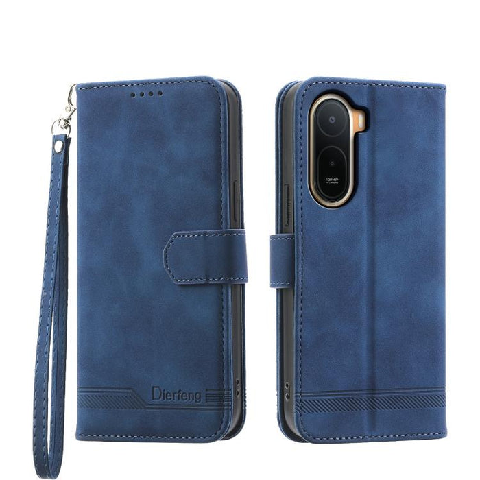 Funda para teléfono de piel sintética y TPU Dream Line de Dierfeng, For Redmi A7 Pro 4G / 5G 171mm / Poco C85x 5G, For Redmi 15a 5G, For Redmi Turbo 5 Max 5G / Poco X8 Pro Max 5G, For Redmi Note 15 Pro+ 5G 163.3mm / Poco M8 Pro 5G                      ...