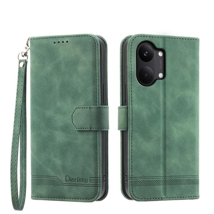 Funda para teléfono de piel sintética y TPU Dream Line de Dierfeng, For Redmi A7 Pro 4G / 5G 171mm / Poco C85x 5G, For Redmi 15a 5G, For Redmi Turbo 5 Max 5G / Poco X8 Pro Max 5G, For Redmi Note 15 Pro+ 5G 163.3mm / Poco M8 Pro 5G                      ...