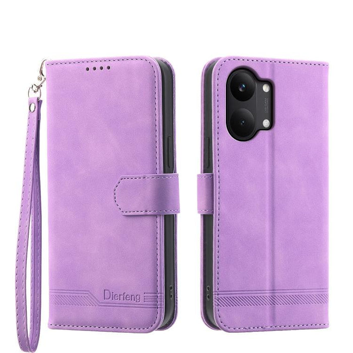 Funda para teléfono de piel sintética y TPU Dream Line de Dierfeng, For Redmi A7 Pro 4G / 5G 171mm / Poco C85x 5G, For Redmi 15a 5G, For Redmi Turbo 5 Max 5G / Poco X8 Pro Max 5G, For Redmi Note 15 Pro+ 5G 163.3mm / Poco M8 Pro 5G                      ...