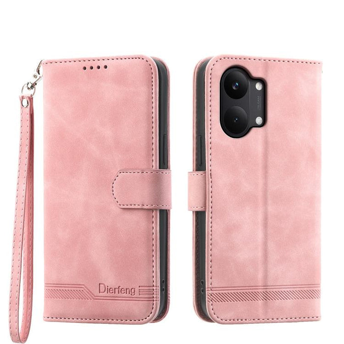 Funda para teléfono de piel sintética y TPU Dream Line de Dierfeng, For Redmi A7 Pro 4G / 5G 171mm / Poco C85x 5G, For Redmi 15a 5G, For Redmi Turbo 5 Max 5G / Poco X8 Pro Max 5G, For Redmi Note 15 Pro+ 5G 163.3mm / Poco M8 Pro 5G                      ...